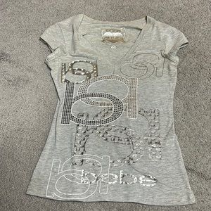 Bebe grey bling T-shirt size medium
